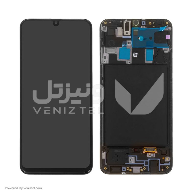 تاچ و ال سی دی با فریم اصلی شرکتی  سامسونگ (Service Pack) مدل LCD Samsung A20 + F