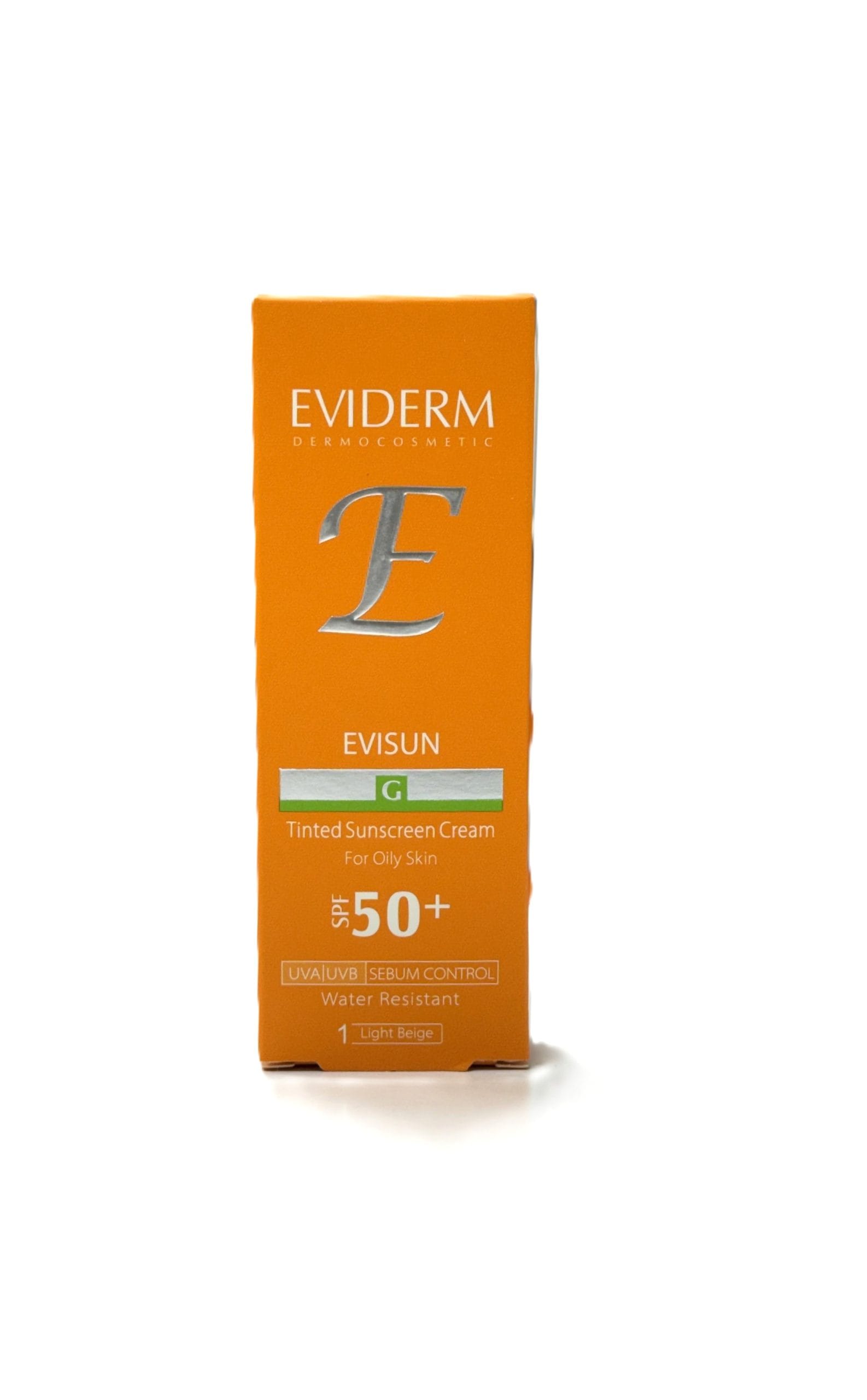 کرم ضد آفتاب بژ روشن پوست چرب SPF50 اویدرم