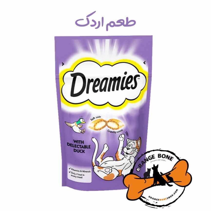 تشویقی گربه دریمیز طعم اردک (60 گرم)