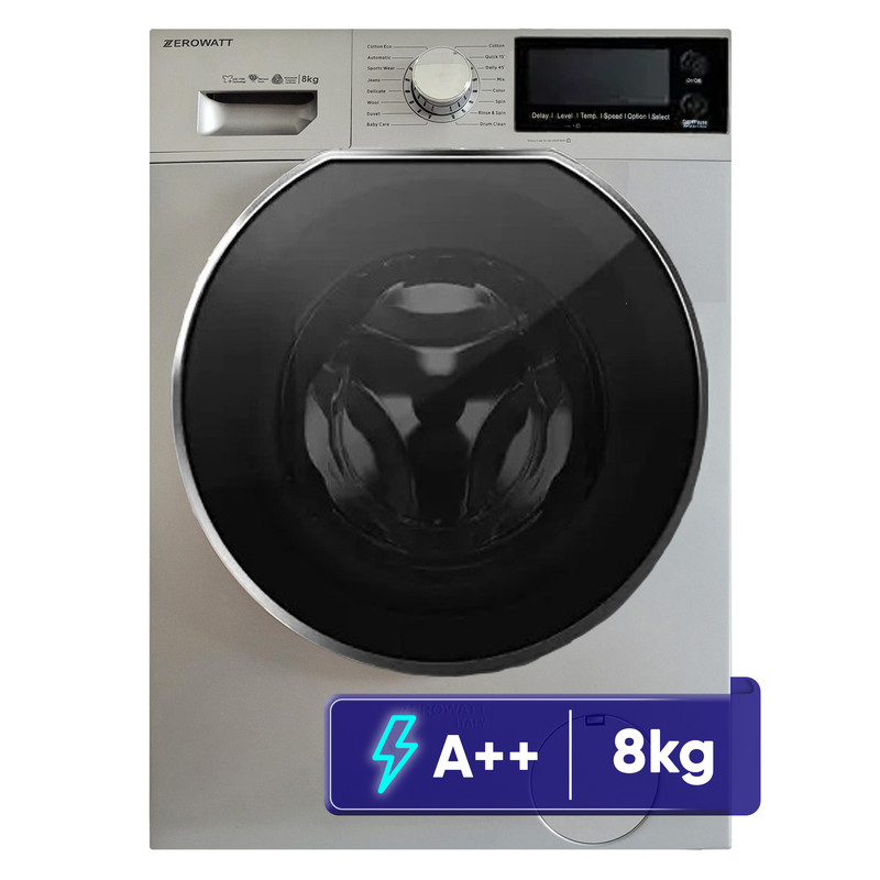 ماشین لباسشویی 8 کیلوگرم اتوماتیک زیرووات مدل FCA 4860 S - نقره ای