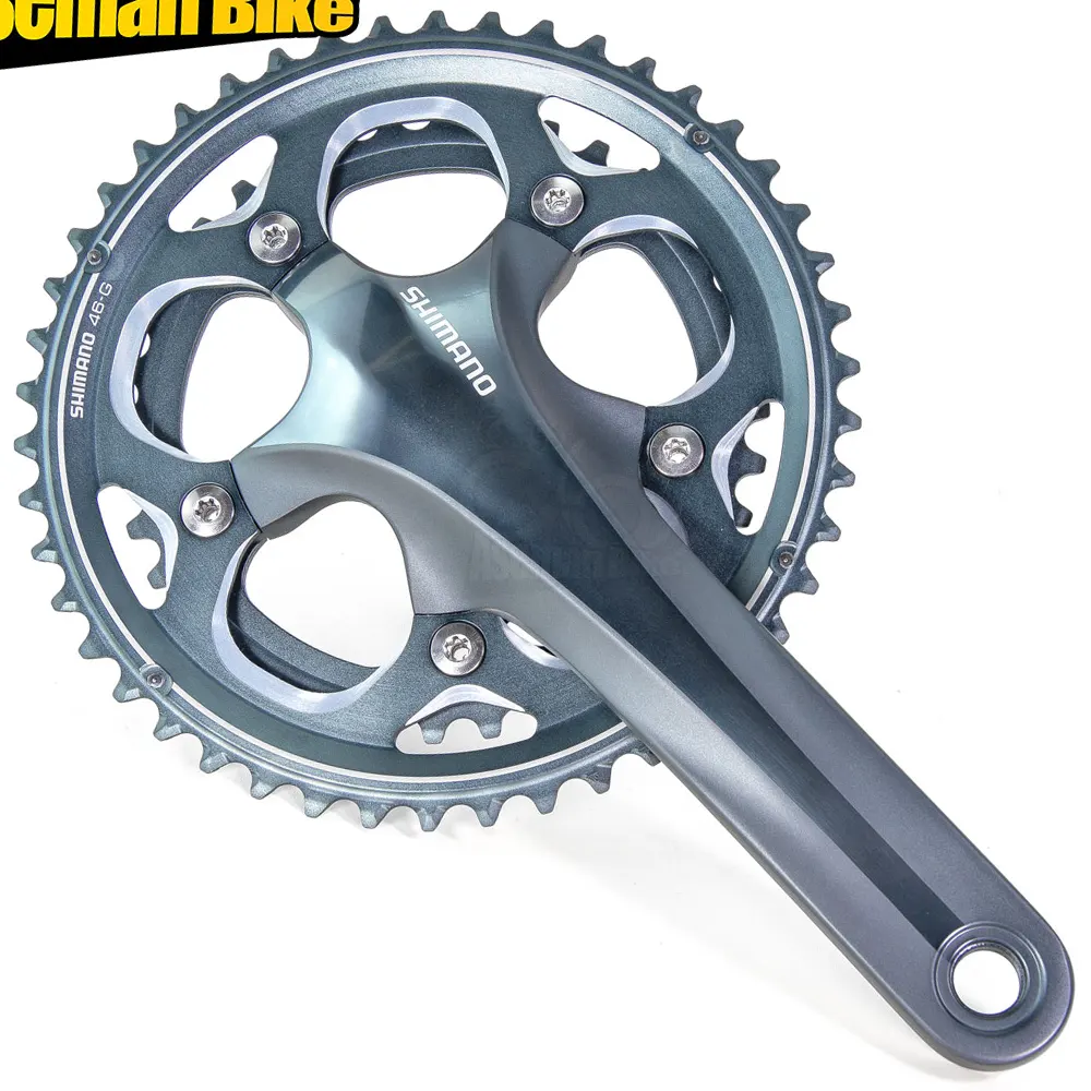 طبق قامه دوچرخه شیمانو CX70 ضریب 46x36 دندانه ساخت ژاپن Shimano FC-CX70 46x36T 10 Speed Made in Japan