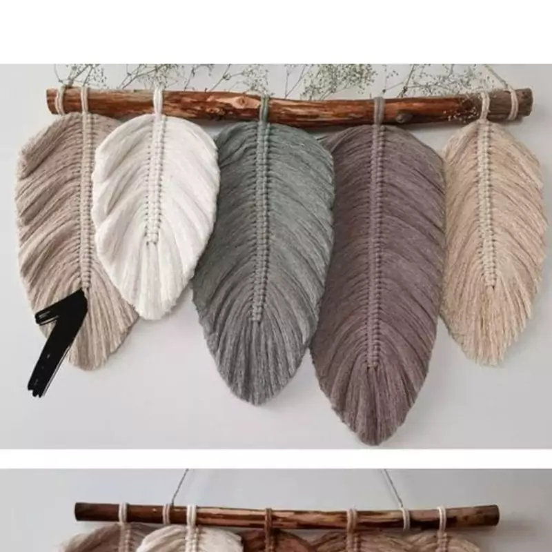 دیوارکوب برگ مکرومه کد 16