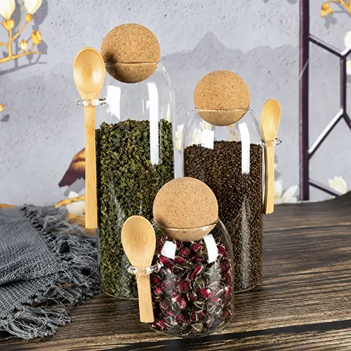 بانکه پیرکس درب توپی 3سایزی قاشق دار