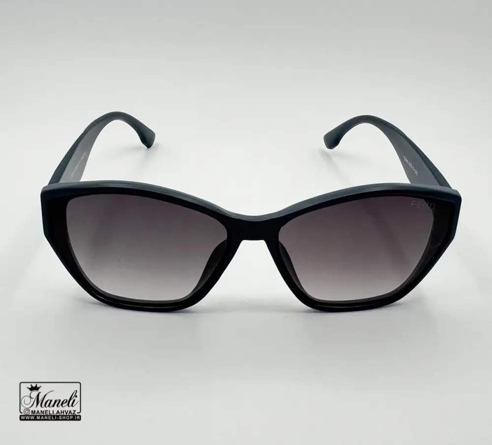 عینک آفتابی uv400  زنانه FENDI با رنگ سبز کله قازی تیره