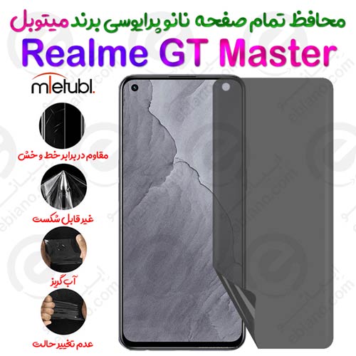 محافظ تمام صفحه نانو پرایوسی ریلمی جی تی مستر برند میتوبل