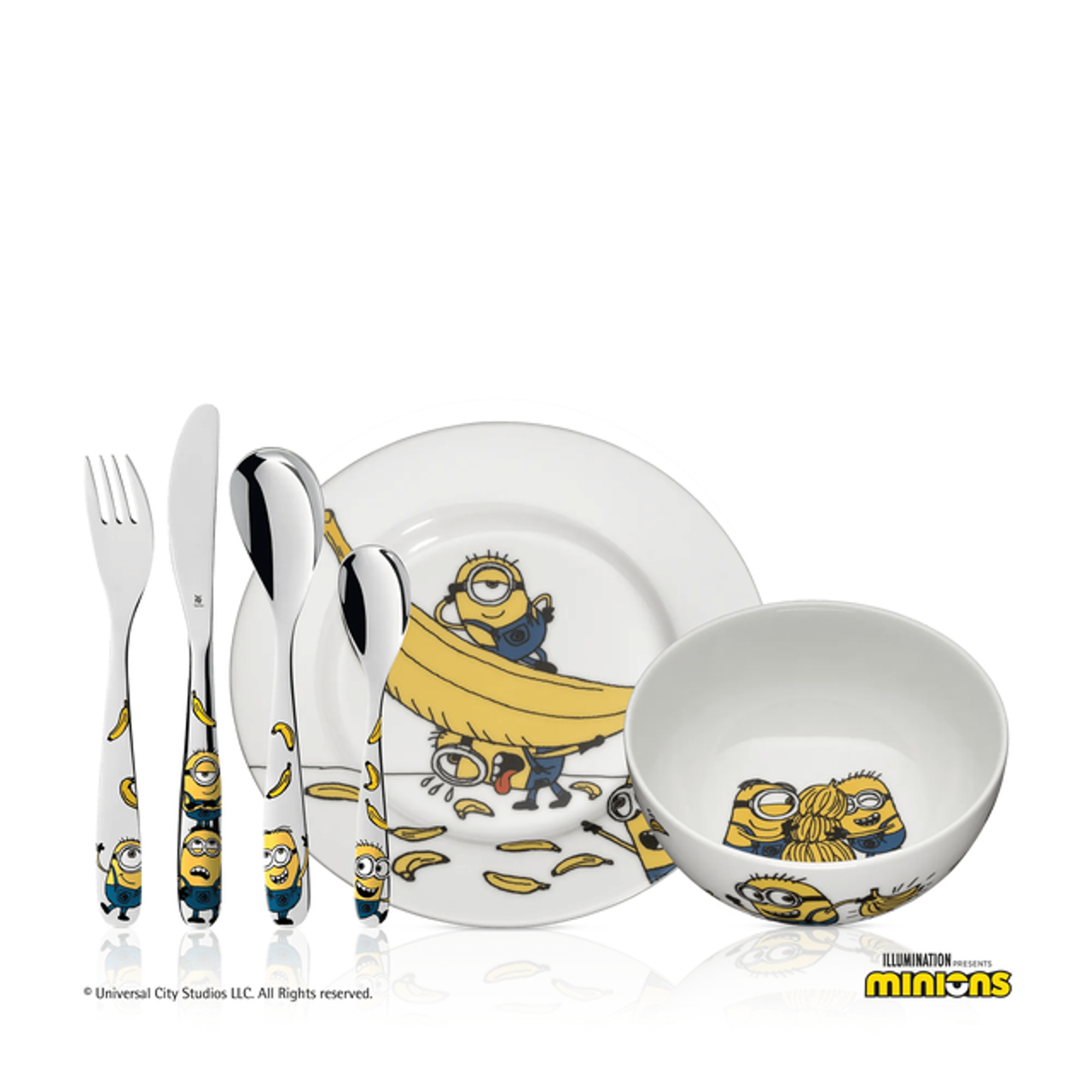 ست قاشق چنگال 6 تکه کودک وی ام اف مدل Minions