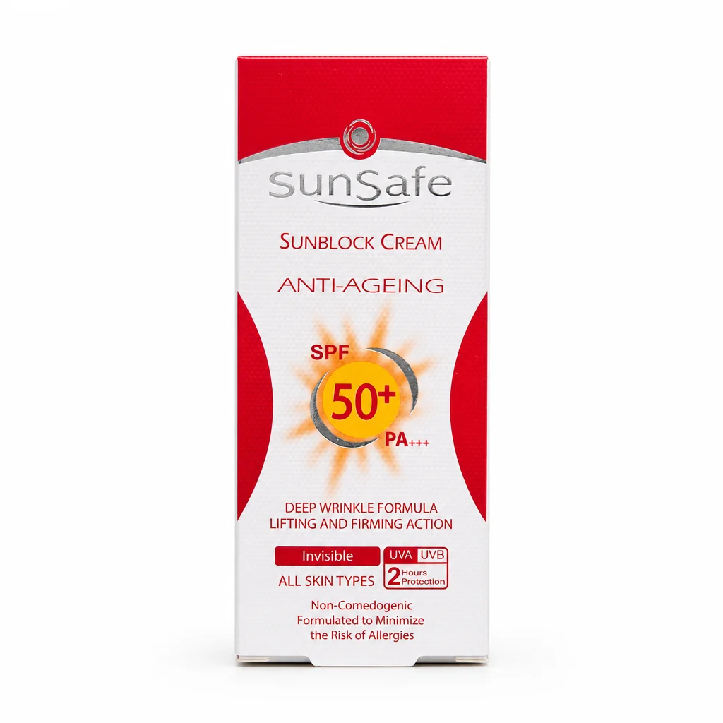 کرم ضد آفتاب ضد چروک سان سیف SPF 50+