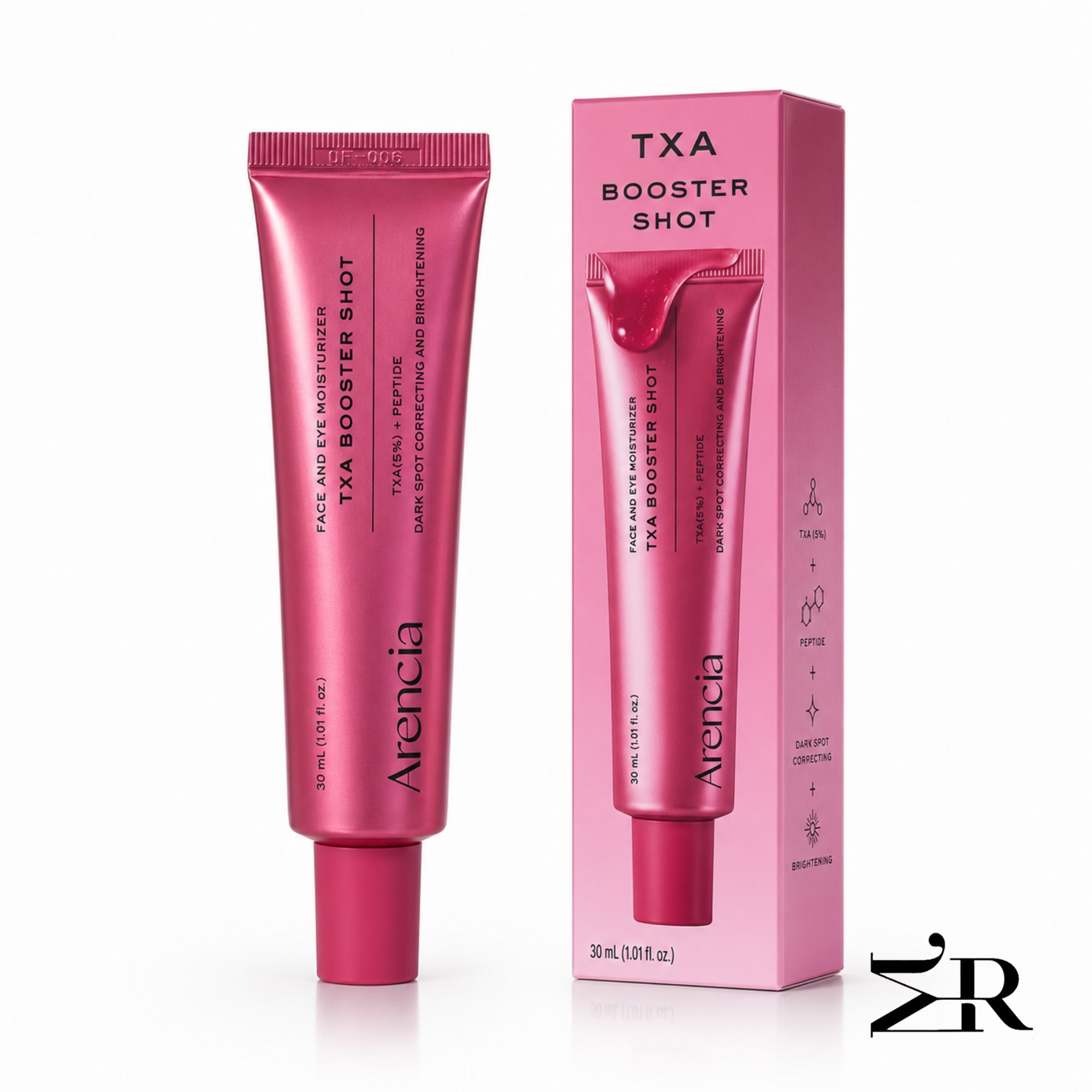 کرم روشن کننده و ضد لک TXA Booster Shot آرنسیا | حاوی ترانگزامیک اسید و پپتاید