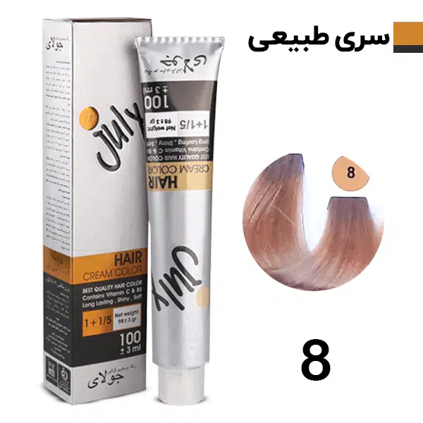 رنگ مو بلوند روشن جولای Julay شماره 8