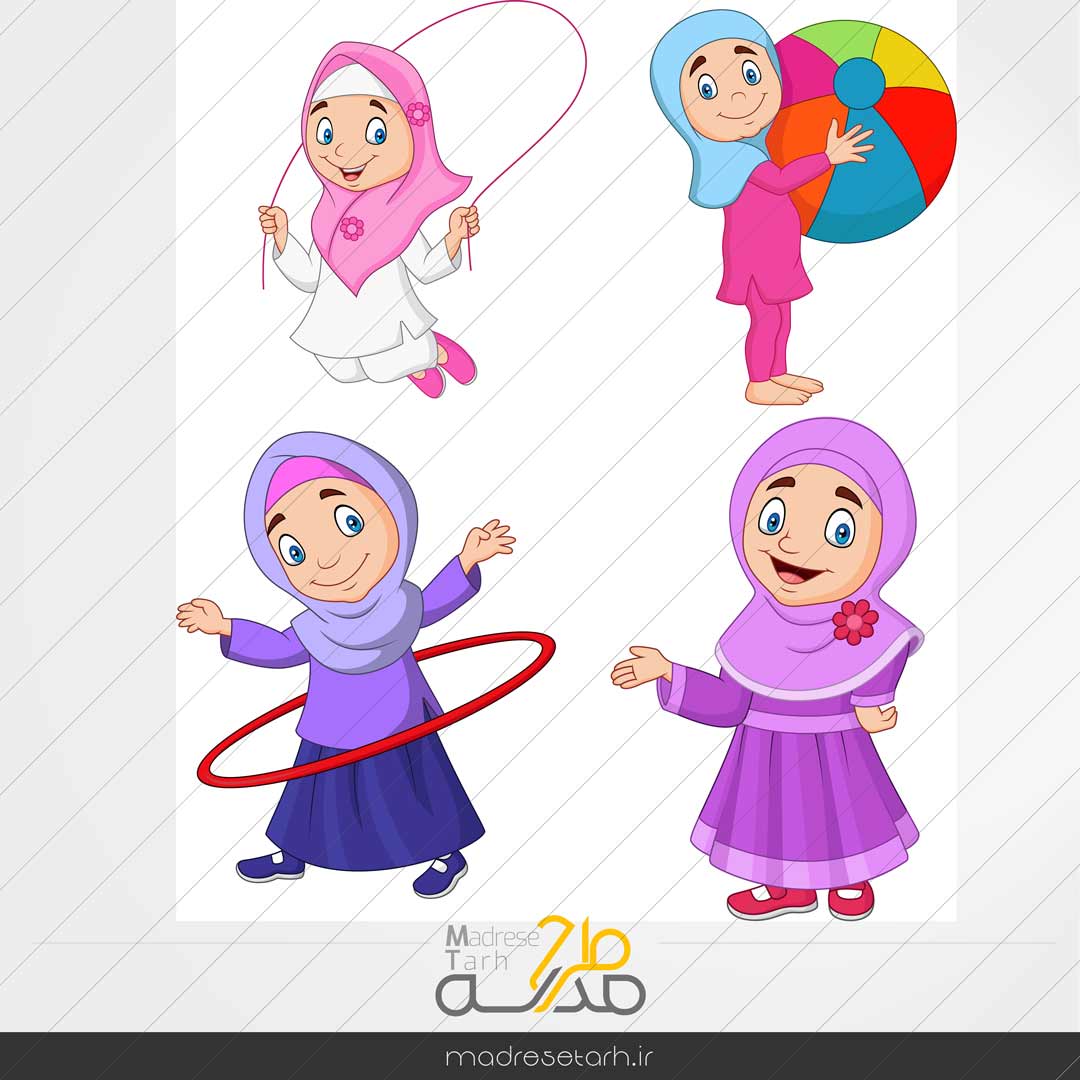 وکتور باحجاب دختر
