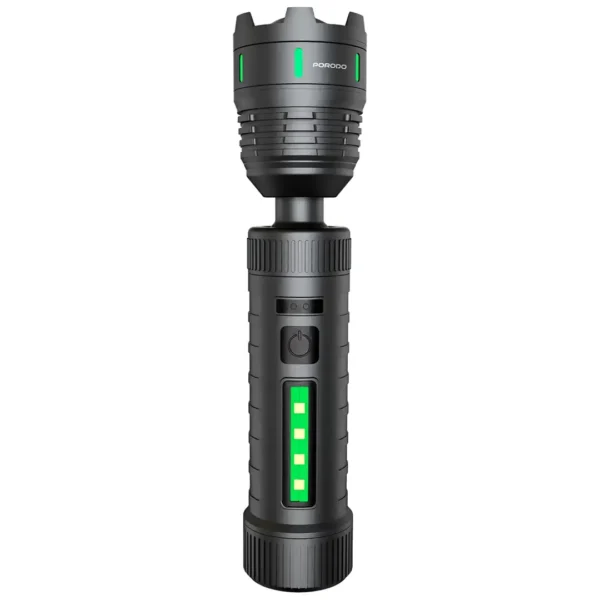 چراغ قوه لیزری پرودو مدل Porodo Lifestyle Orbit Multi-Color Laser Torch with Power Bank Function