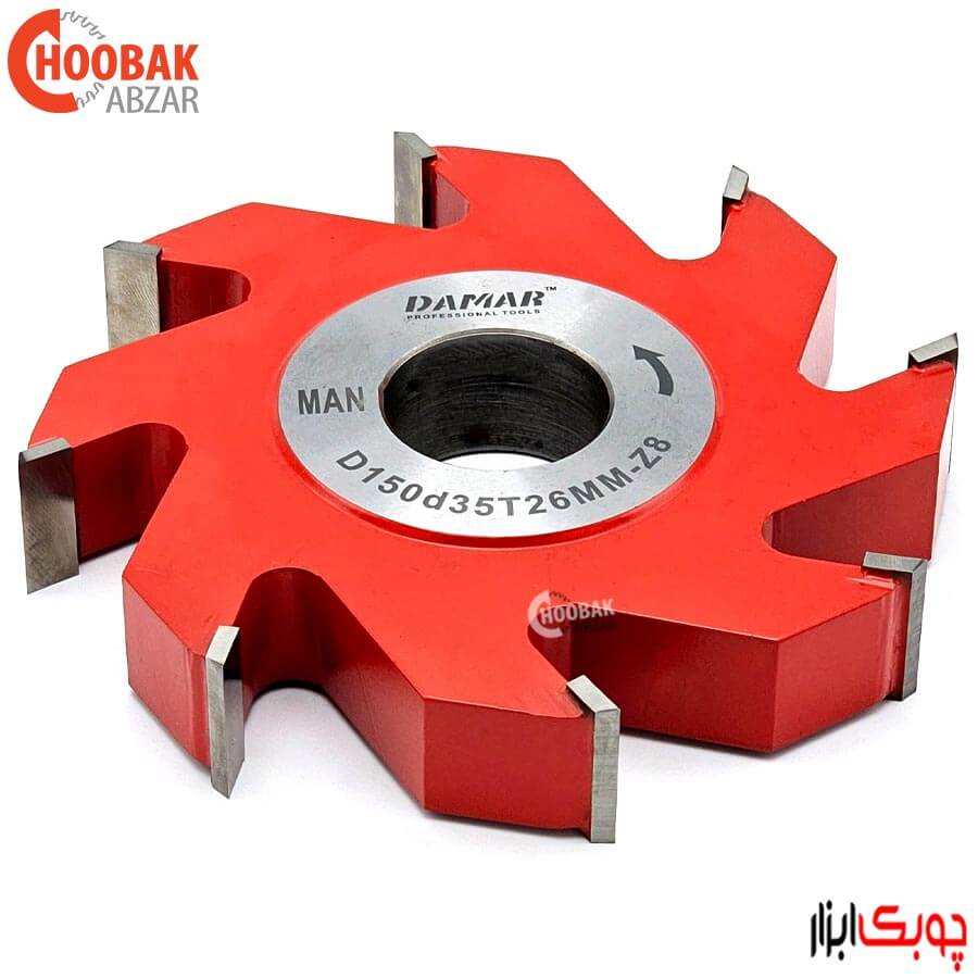 توپی شیارزن 26 میلیمتر 8 پر دامار کد DMGCD150d35T26Z8