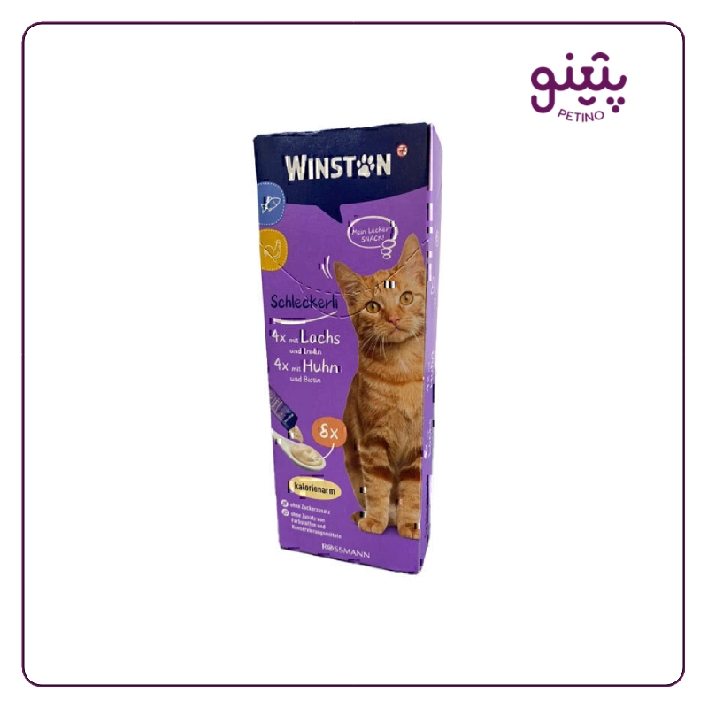 بستنی گربه وینستون با طعم ماهی و مرغ