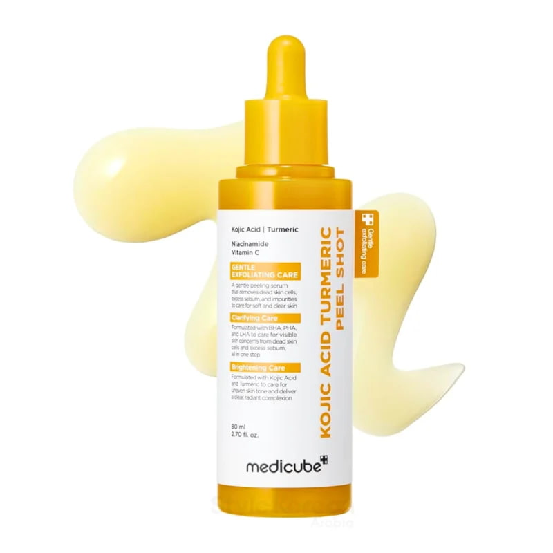 آمپول پیل شات لایه بردار زردچوبه مدیکوب کوجیک اسید Medicube Kojic Acid Turmeric Peel Shot 80ml