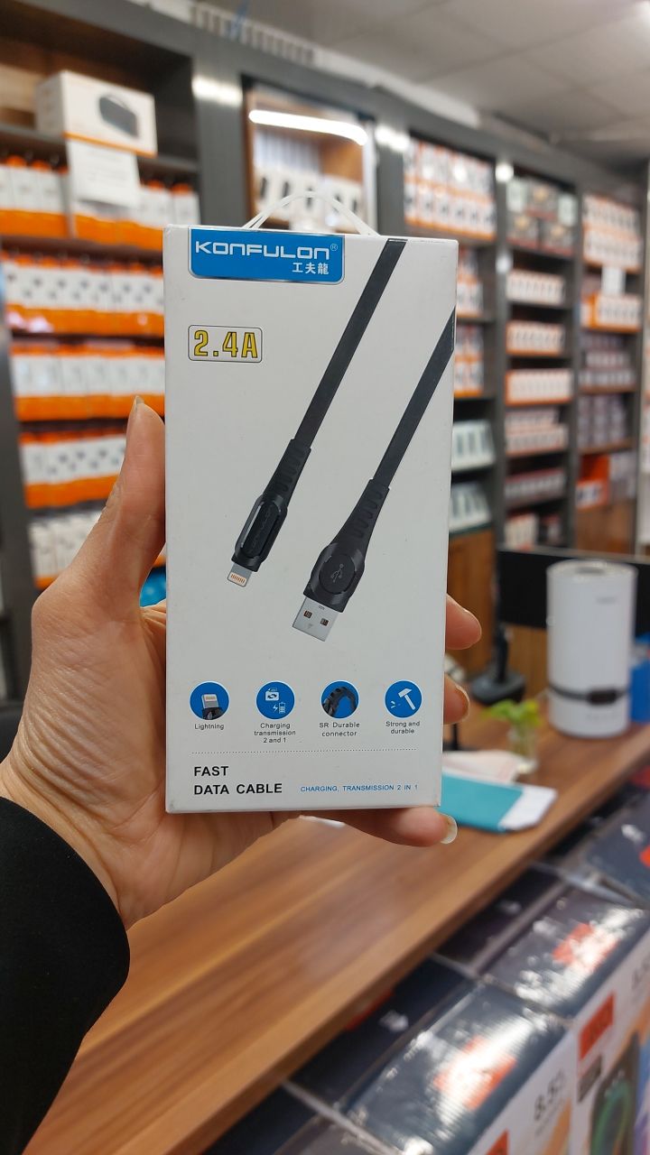 کابل تبدیل USB به لایتنینگ کانفالون مدل DC02 طول 1 متر
