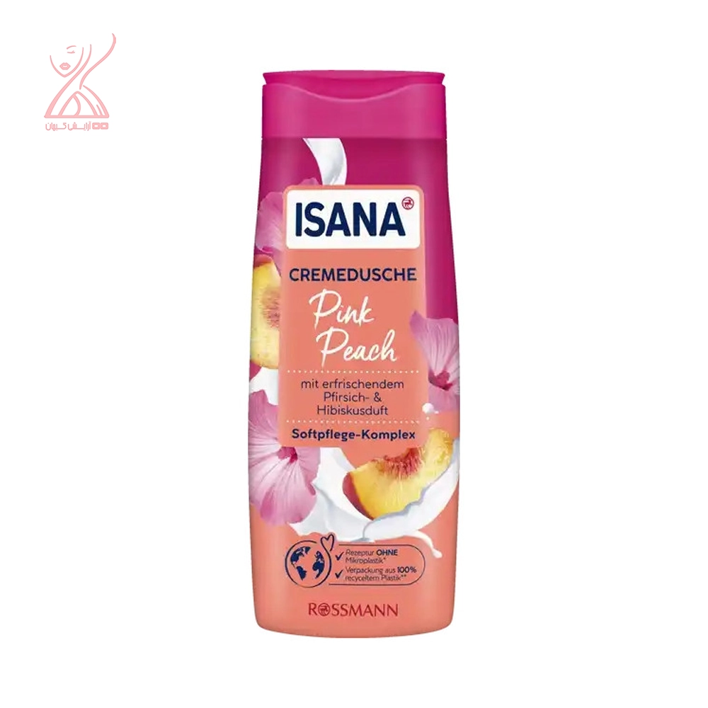 شامپو بدن هلو ایسانا Isana CremeDusche Peach