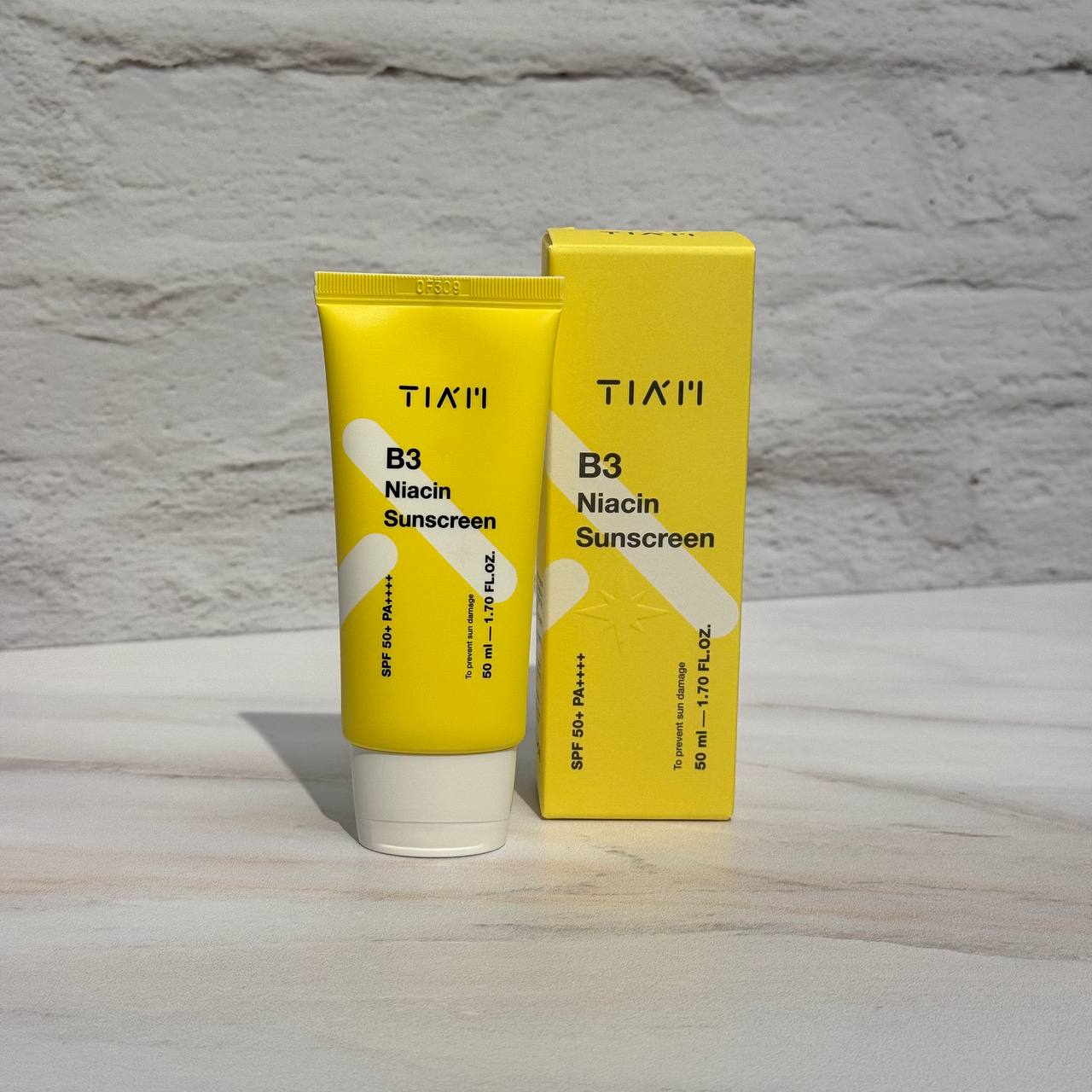 ضد آفتاب روشن‌کننده و ضد لک تیام B3 نیاسین 50 میل TIA'M B3 Niacin Sunscreen SPF50+ PA++++