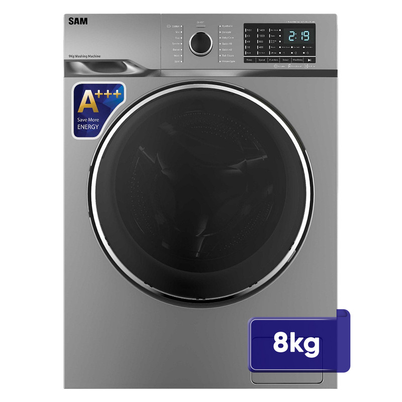 ماشین لباسشویی 8 کیلوگرم اتوماتیک سام مدل  BL-Q1475I ظرفیت 8 کیلوگرم - نقره ای