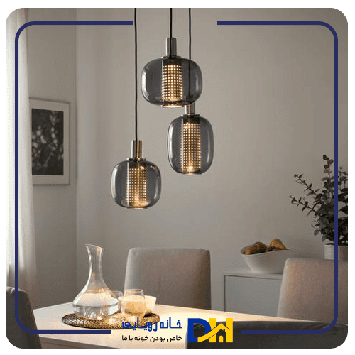 لوستر حبابی ۳شاخه لوکس ایکیا HÖGVIND