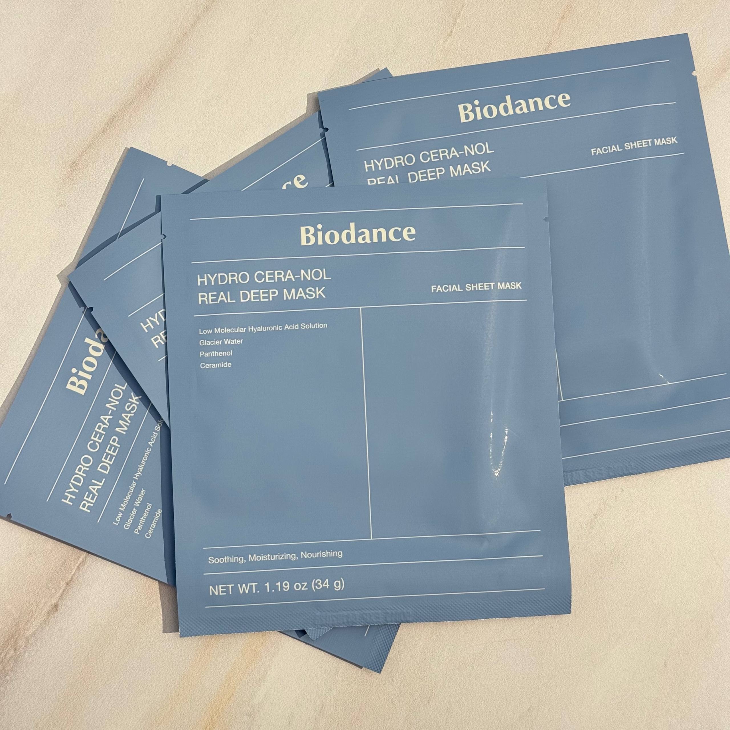 ماسک ورقه ای آبرسان و تقویت کننده بایودنس 1 ورق Biodance Hydro Cera-nol Real Deep Mask