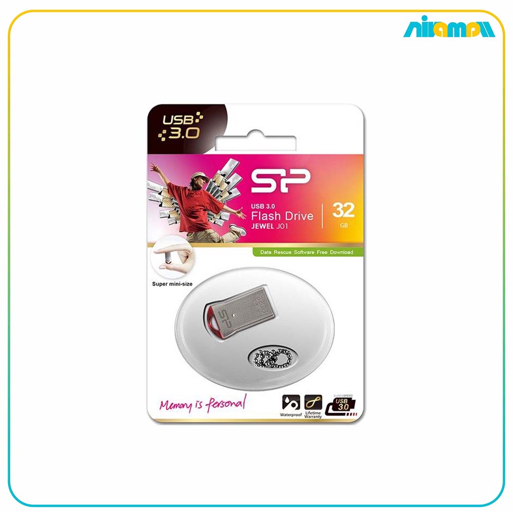 فلش سیلیکون پاور مدل SP Jewel J01 ظرفیت 32 گیگابایت