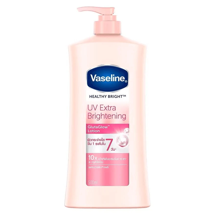 لوسیون روشن کننده گلوتاگلو وازلین مدل Vaseline Healthy Bright UV Extra حجم 500 میل