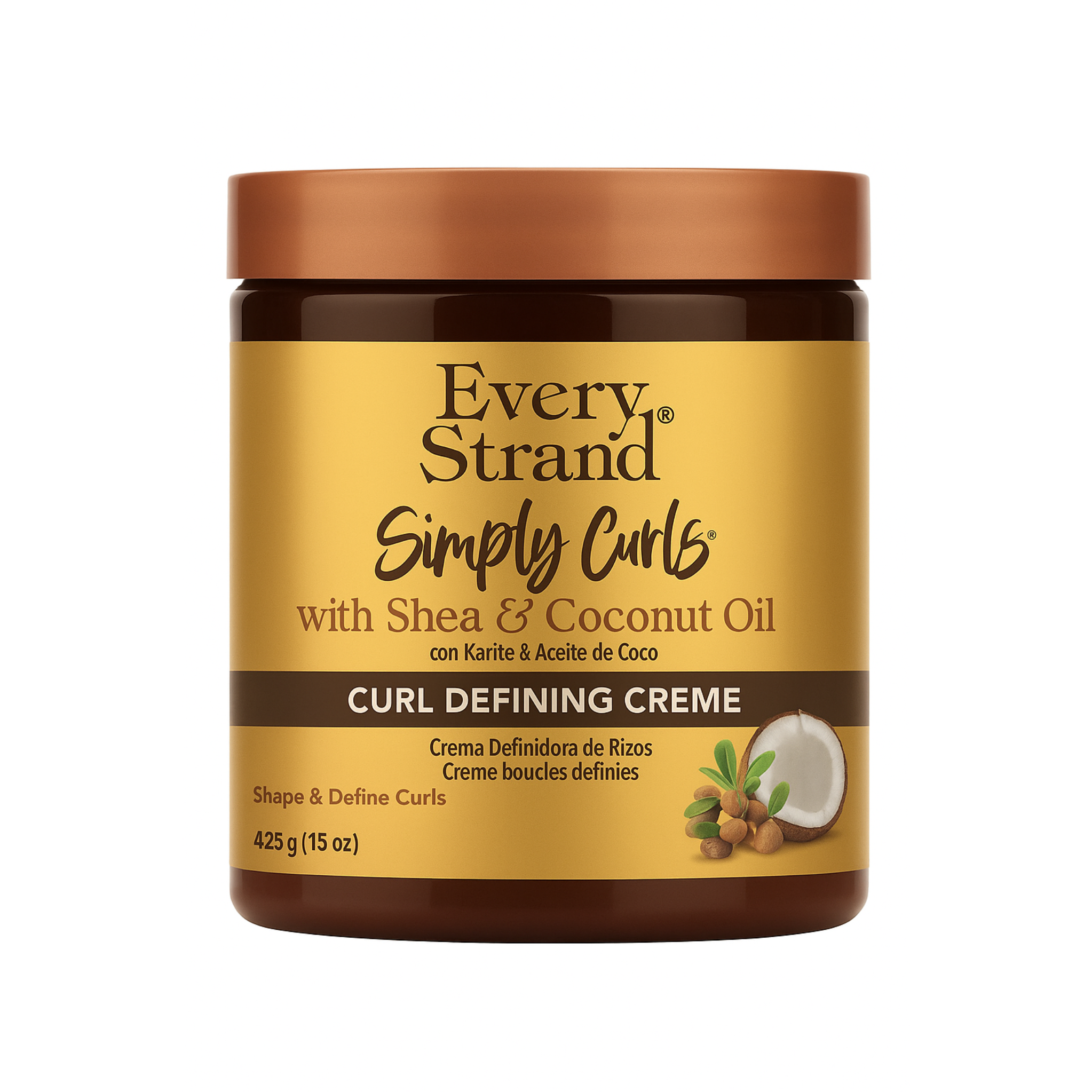 کرم فر کننده مو شی و روغن نارگیل اوری استرند Every Strand Curl Defining Cream Withe Shea Coconut Oil 425 g