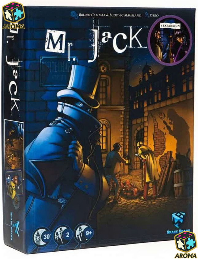 بازی فکری آقای جک نسخه لندن و افزونه Mr. Jack + Exp: تجربهای منحصر به فرد و جذاب
