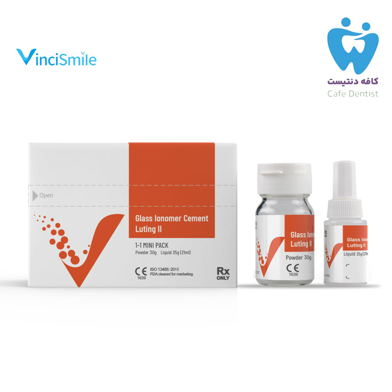 سمان لوتینگ 2 با مایع وینسی اسمایل - Glass Ionomer Luting || Vinci Smile