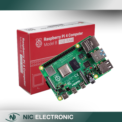 برد رزبری پای Raspberry Pi 4 مدل B تولید انگلستان با رم 1GB