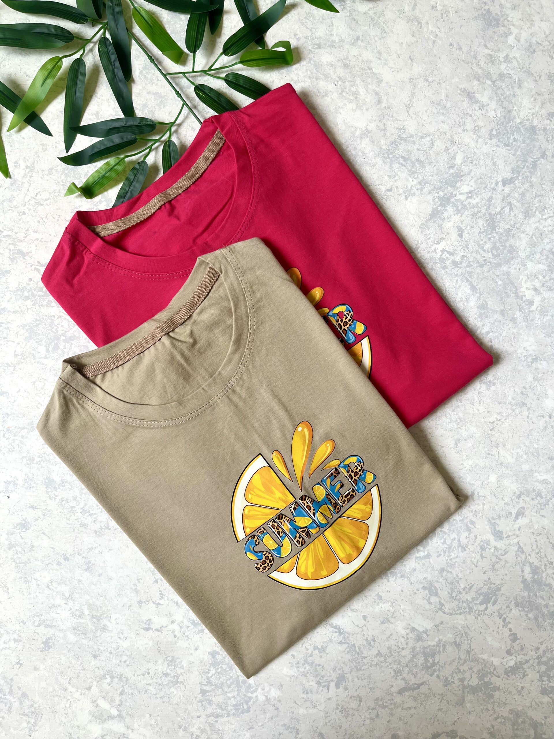 تیشرت پرتقالی summer - کرم, فری سایز