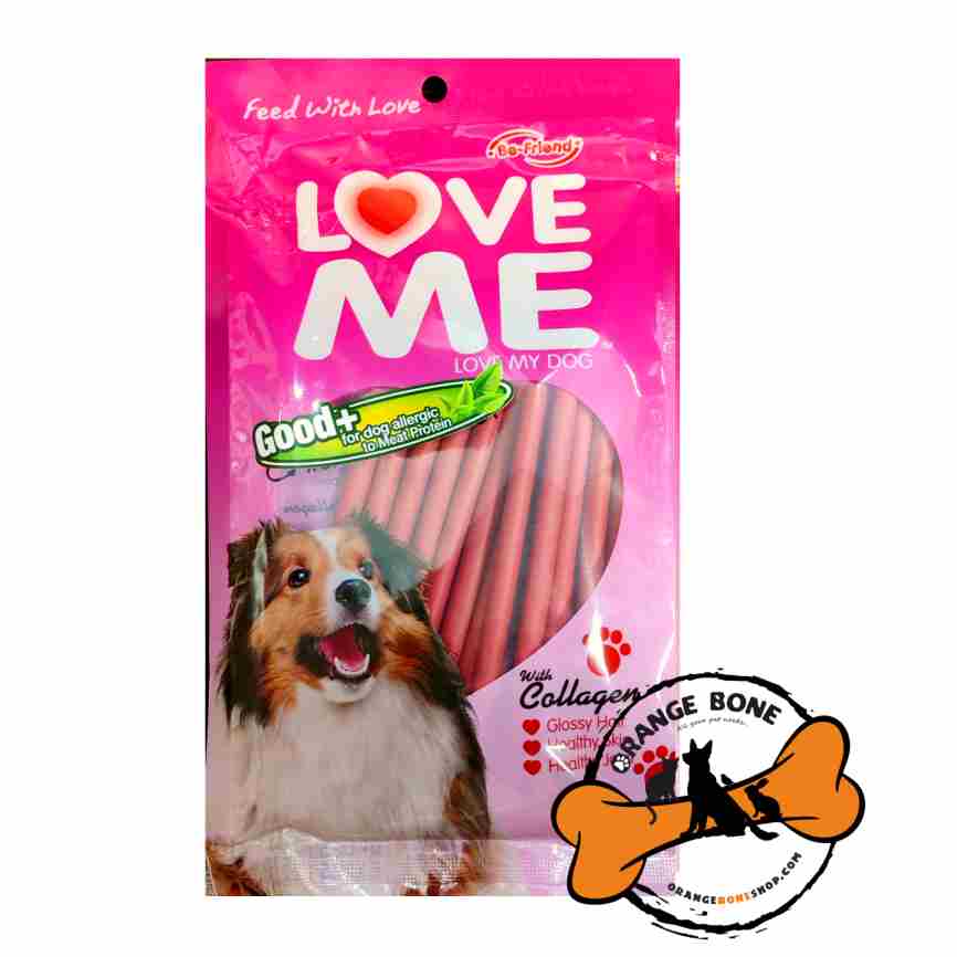 تشویقی سگ Love Me مدل اسنک بیف (80 گرم)