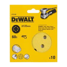 کاغذ سنباده 10عددی 125 گرید 60 دیوالت DT3102