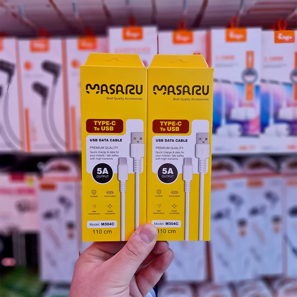 کابل شارژ تایپ سی ماسارو(MASARU) مدل M304C