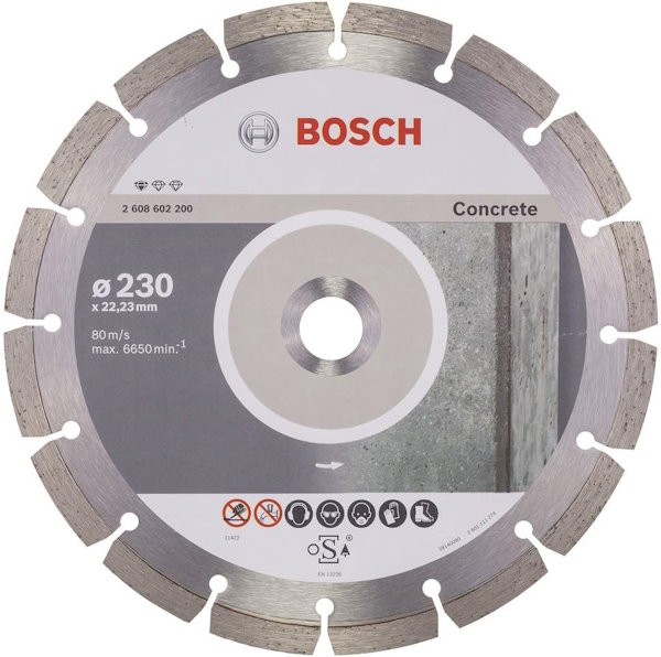 صفحه الماسه بتن بوش Bosch 230 میلی‌متر