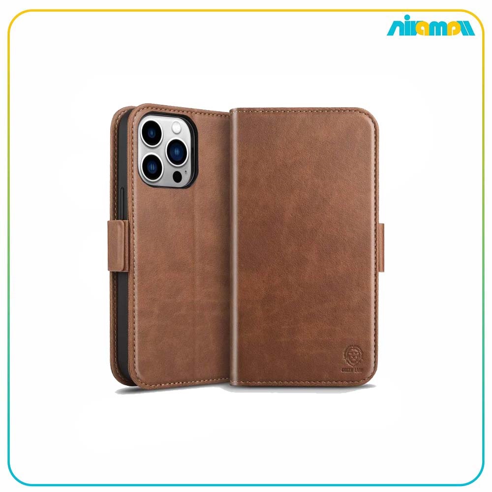 کیف کلاسوری گرین لاین مدل Wallet 2 in 1 magsafe مناسب برای گوشی موبایل Iphone 13 Pro Max