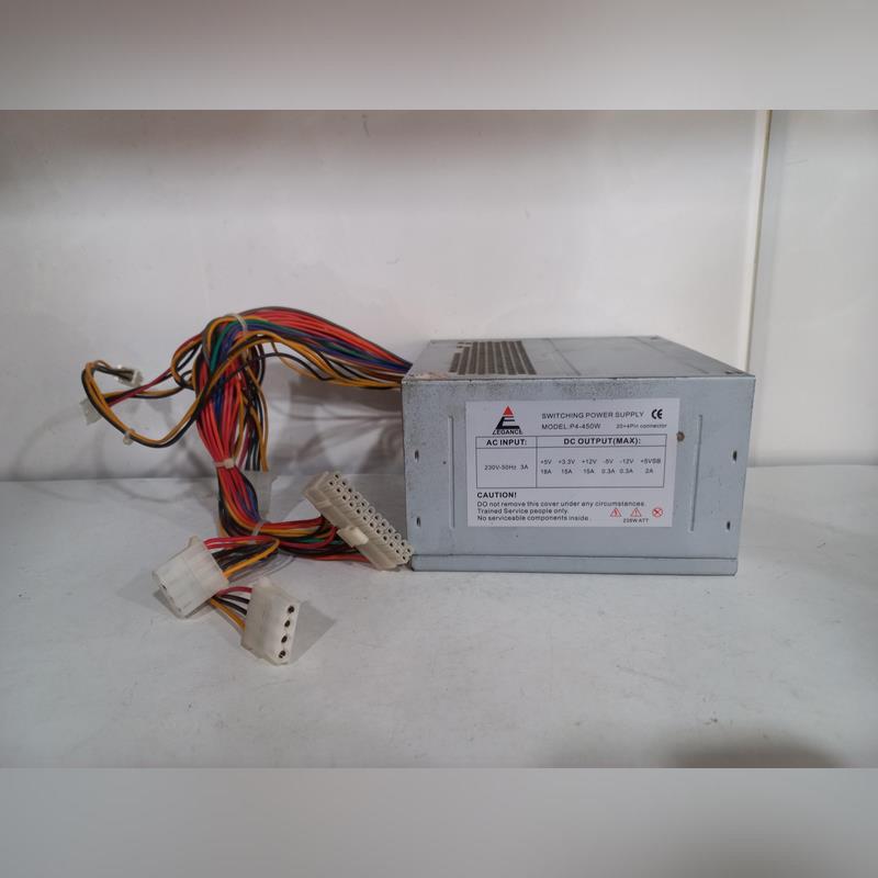 پاور 24 پین Elegance مدل P4-450W-استوک(حداکثر توان 330 وات)