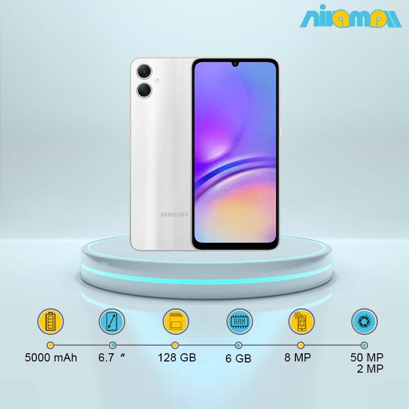 گوشی موبايل سامسونگ مدل Galaxy A05 دو سیم کارت ظرفیت 128 گیگابایت و رم 6 گیگابایت