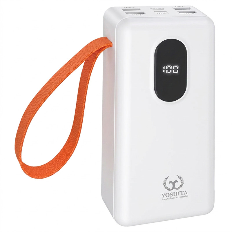 پاوربانک 22.5 وات یوشیتا مدل YP-040 ظرفیت 30000 میلیآمپرساعت به همراه کابل USB-A به USB-C