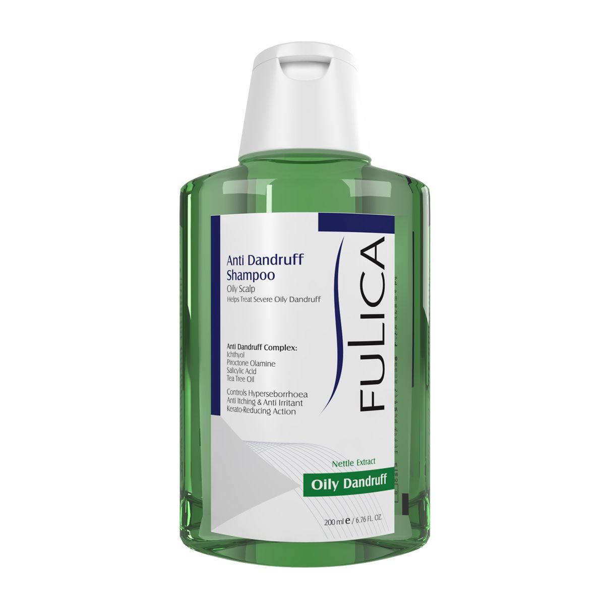 شامپو ضد شوره مخصوص پوست سر چرب فولیکا 200 میل Fulica Anti Dandruff Shampoo for Oily Scalp FULICA