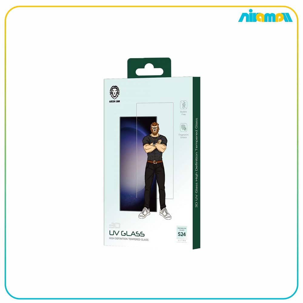 گلس گرین لاین مدل 3D UV مناسب برای گوشی سامسونگ S24 Ultra