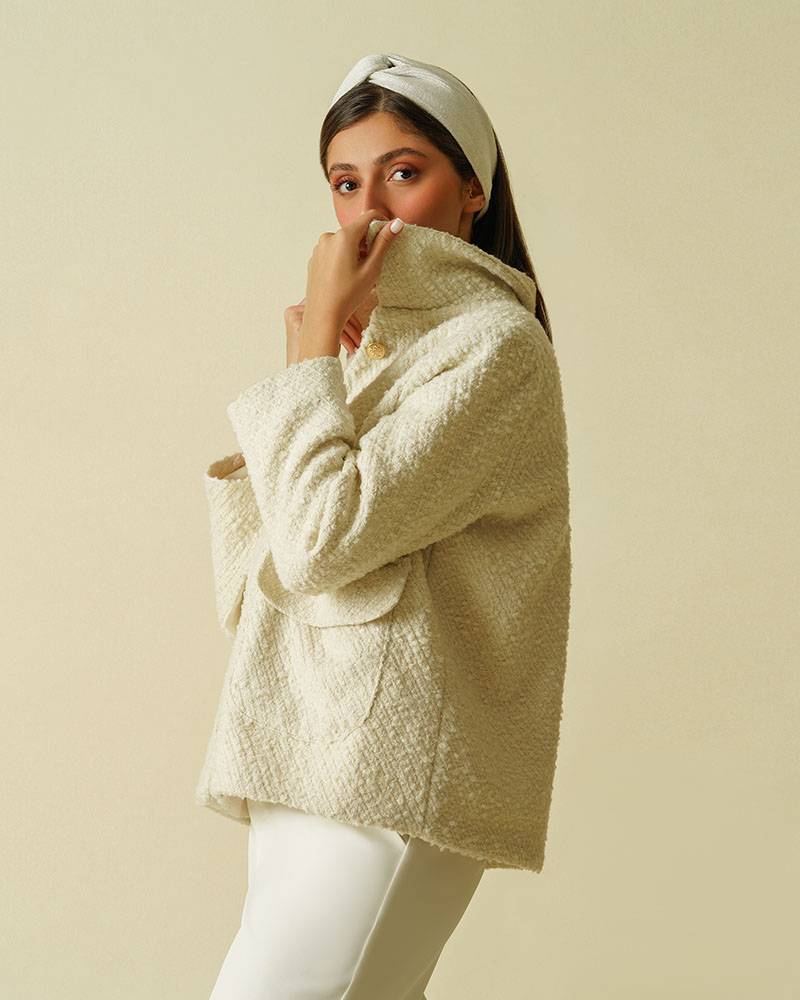 کت پشمی Ivory