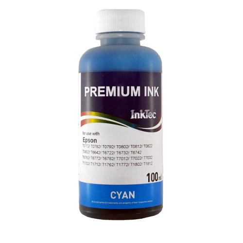 جوهر 100ml اینکتک آبی اپسون Inktec 100ml ink Cyan Epson