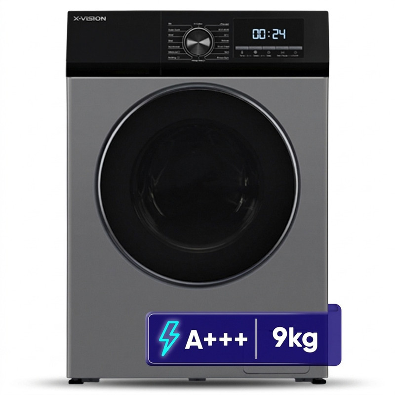 ماشین لباسشویی اتوماتیک ایکس ویژن مدل TP92-BSD ظرفیت 9 کیلوگرم - سفید
