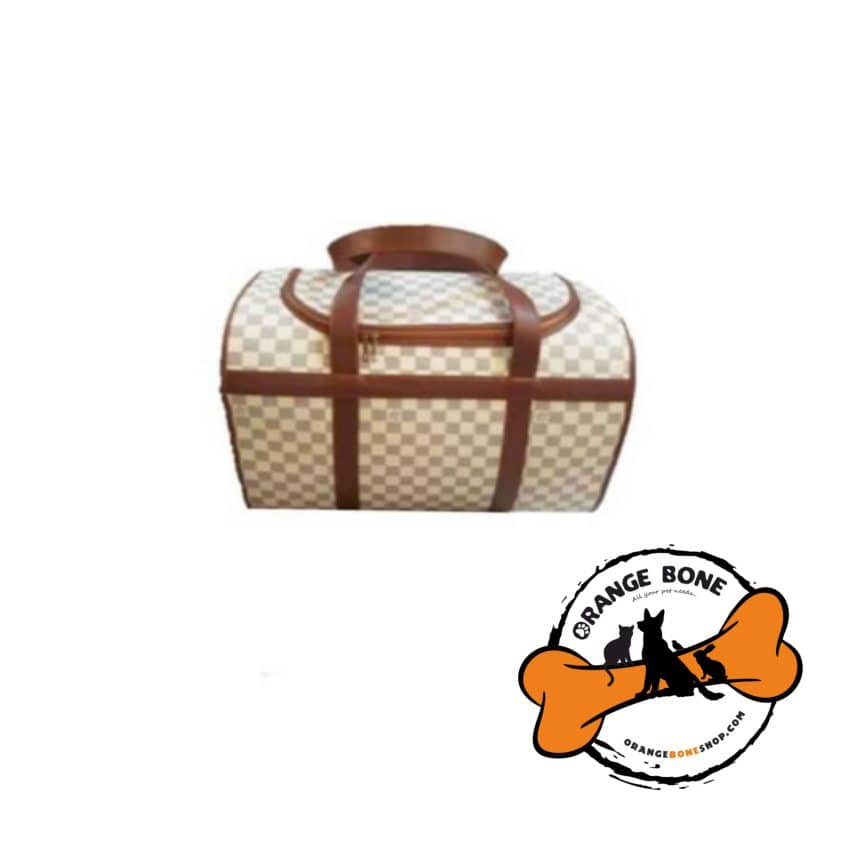 کیف حمل حیوانات طرح چرم سایز M