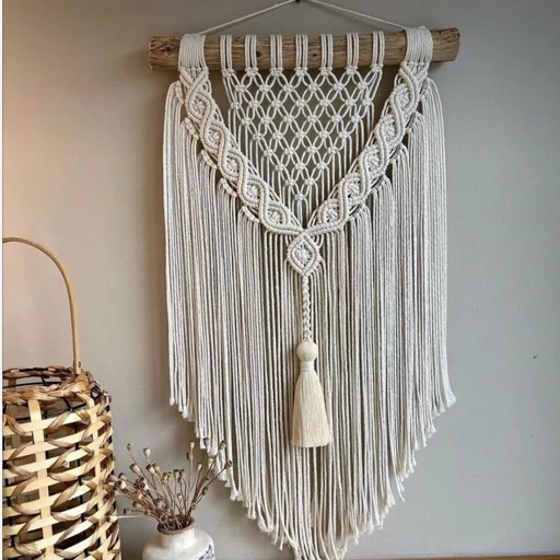 دیوارکوب مکرومه کد 302 برند گره چی و رنگ دلخواه