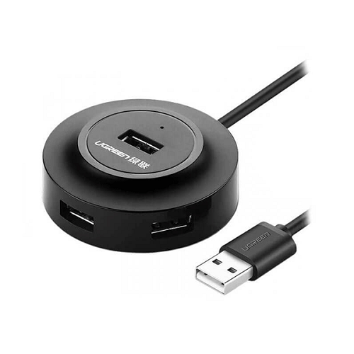 هاب 4 پورت USB 2.0 یوگرین مدل CR106-20277 دارای 4 پورت Type-A و یک پورت Micro-USB برای تامین برق
