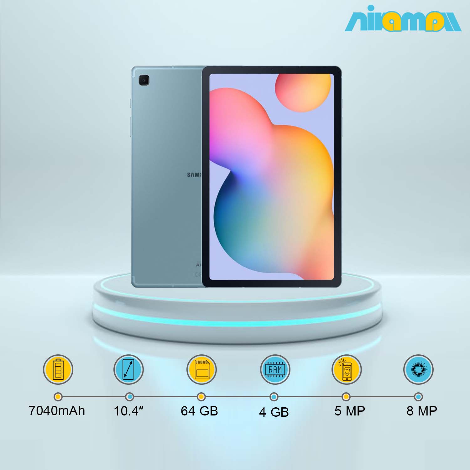 تبلت سامسونگ مدل Galaxy Tab S6 Lite ظرفیت 64 گیگابایت و رم4 گیگابایت
