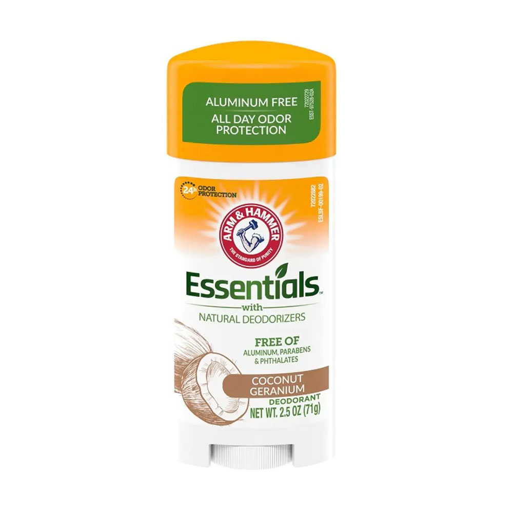 مام ژله‌ای صابونی Arm &amp; Hammer Essentials Coconut Geranium 71g
