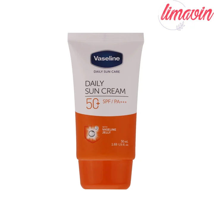 کرم ضد آفتاب بی رنگ وازلین با SPF50 مناسب پوست خشک حجم 50 میلی لیتر